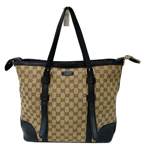 gucci original gg canvas tote|gucci monogram canvas tote bag.